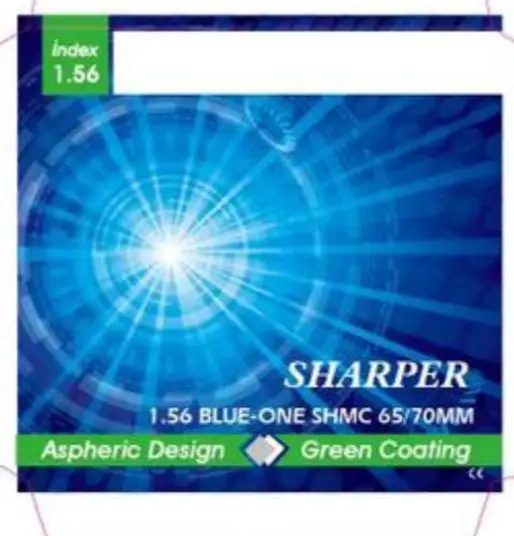 SHARPER 1.56 BLUE-ONE SHMC 65/70MM